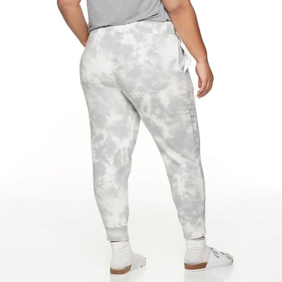 EVRI Ribbed Hem Cotton Blend Jogger Pants 4X - Picture 4 of 11